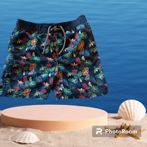 Monoprix Kids Swim Trunks, Beautiful! 🦜 EUC